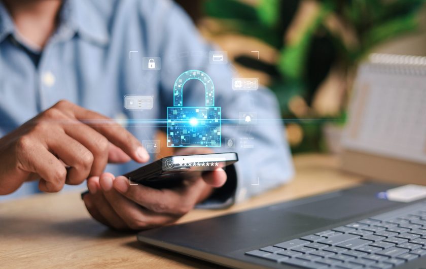 Cyber security concept, Login, User, identification information security and encryption, secure Internet access, cybersecurity, secure access to user's personal information,