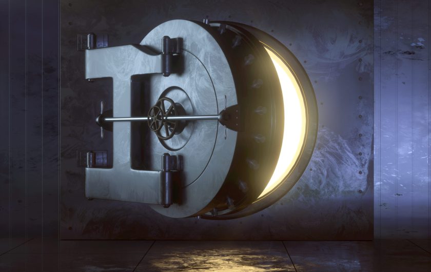 Tresorraum Ã¶ffnet sich